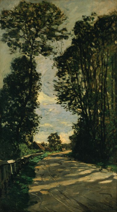 Paseo (Camino de la Granja Saint-Siméon) de Claude Monet